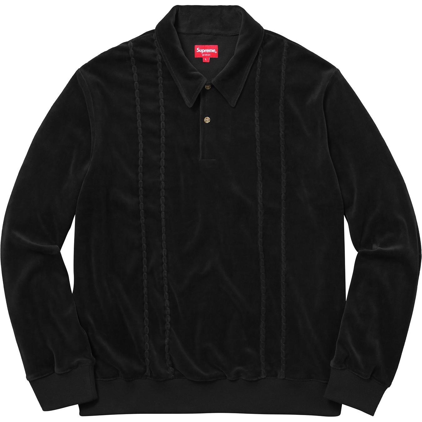 Velour L/S Polo view 10